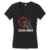 battle ground winner winner chicken dinner Women's V-Neck T-Shirt
