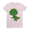 Cute Dinosaur Ladies Fitted T-Shirt