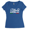 retro italo disco Women's Triblend Scoop T-shirt