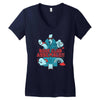 by the power of literature Women's V-Neck T-Shirt