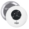 Virgo Zodiac Sign Minimal Design Pin-back button