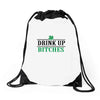 drink up bitches Drawstring Bags