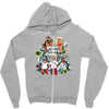 rand theft mario Zipper Hoodie