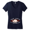 September Peeking Out Asian Baby Boy Women's V-Neck T-Shirt
