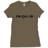 i'm all in poker player Ladies Fitted T-Shirt