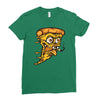 pizza smoking Ladies Fitted T-Shirt