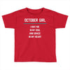 October Girl Toddler T-shirt