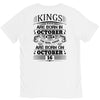 Real Kings Are Born On October 16 V-Neck Tee