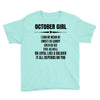 Super October Girl Youth Tee