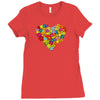 color flower Ladies Fitted T-Shirt