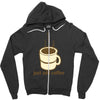 funny retro coffee Zipper Hoodie