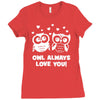 owl always love you Ladies Fitted T-Shirt