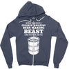 home brewing is a life skill Zipper Hoodie