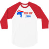 trump 2016 there will be hell toupee 3/4 Sleeve Shirt