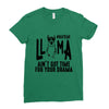 nurse lama Ladies Fitted T-Shirt