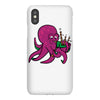 purple octopus playing the bagpipes iPhoneX