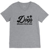 Dogs Because People Suck V-Neck Tee