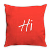 Hi Throw Pillow