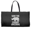 save the chubby unicorns (2) Weekender Totes