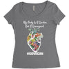 my body is a garden, not a graveyard black Women's Triblend Scoop T-shirt