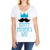 happy father's day 2 Ladies Curvy T-Shirt