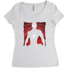 Spiderman Silhouette Women's Triblend Scoop T-shirt