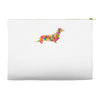 dachshund flower 2 Accessory Pouches