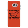 are you looking at my weiner t shirt funny dog wiener dachshund s m l Samsung Galaxy S7