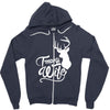 trophy wife deer Zipper Hoodie