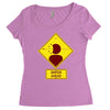 head shot Women's Triblend Scoop T-shirt