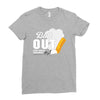 Butt Out Lung Cancer Awareness Ladies Fitted T-Shirt