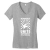 introverts Unite Separately in Your Own Homes Women's V-Neck T-Shirt