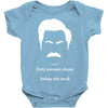 only women shave below the neck Baby Onesie