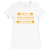 happy halloween witches Ladies Fitted T-Shirt