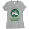 silver shamrock Ladies Fitted T-Shirt