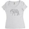 elephant filled pattern cool Women's Triblend Scoop T-shirt