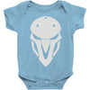 minimalist reaper mask Baby Onesie