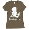 prose before hos  funny william shakespeare joke comedy rude Ladies Fitted T-Shirt