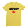 Make Canada Great Again Ladies Fitted T-Shirt