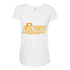 polymer records, ideal gift or birthday present funny Maternity Scoop Neck T-shirt
