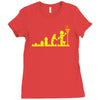 evolution lego basketball sports funny Ladies Fitted T-Shirt