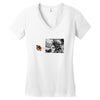 Football Statue Women's V-Neck T-Shirt