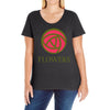 flowers Ladies Curvy T-Shirt