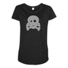 Skull Ghost Maternity Scoop Neck T-shirt