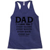 I Love You Dad Racerback Tank