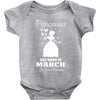 Princesses Are Born In March Baby Onesie