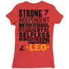 Strong Independent Motivated Leo Ladies Fitted T-Shirt