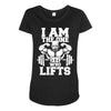 i am the one who lifts Maternity Scoop Neck T-shirt