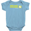anchorman inspired ron burgundy channel 4 news team san diego Baby Onesie