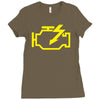 check engine light Ladies Fitted T-Shirt
